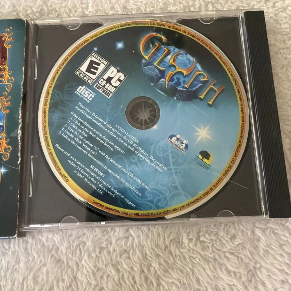 Glyph PC CD ROM Video Game E-Everyone Shade Tree Games WINDOWS Snail Mail